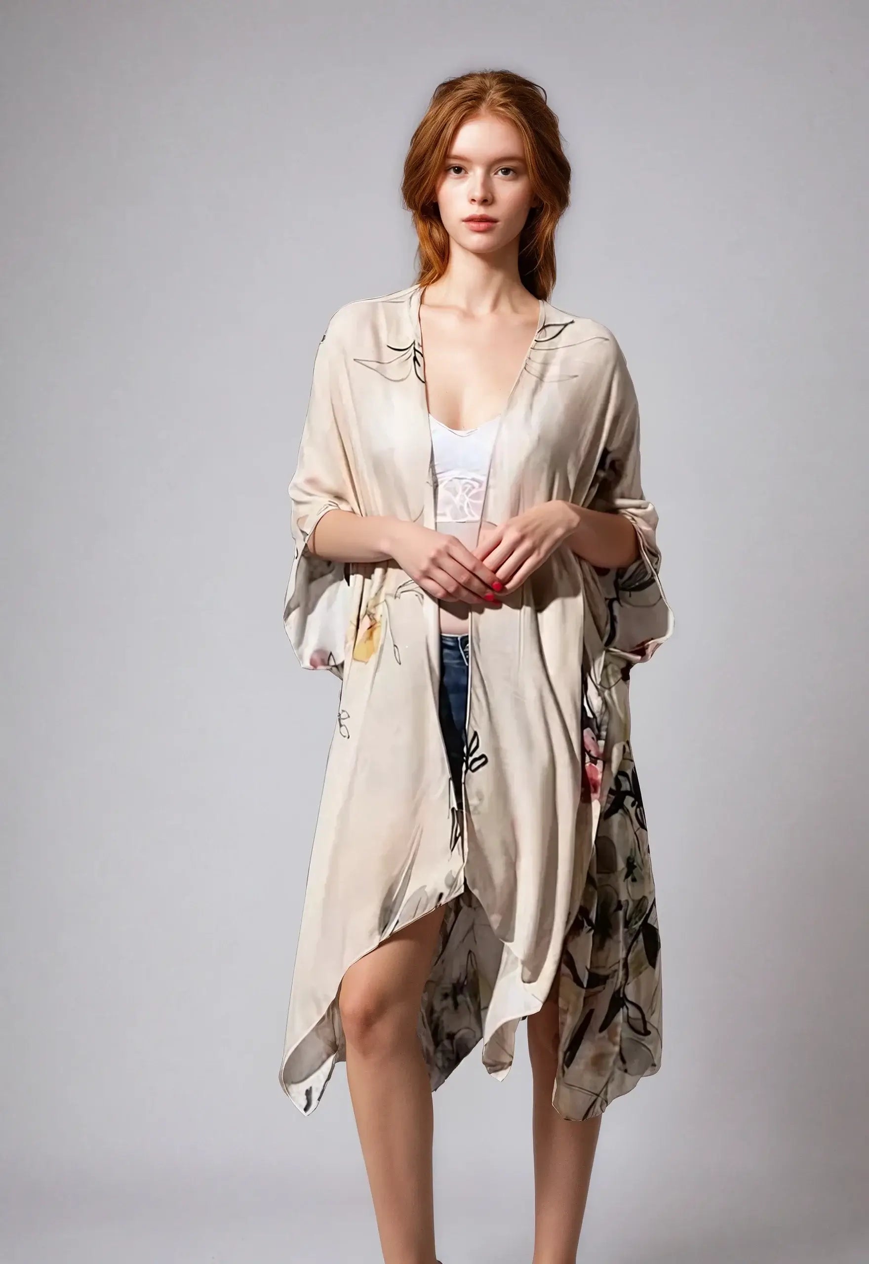 Fleur Serenity Kimono, Clothing, $ 39.00, A Moment Of Now™