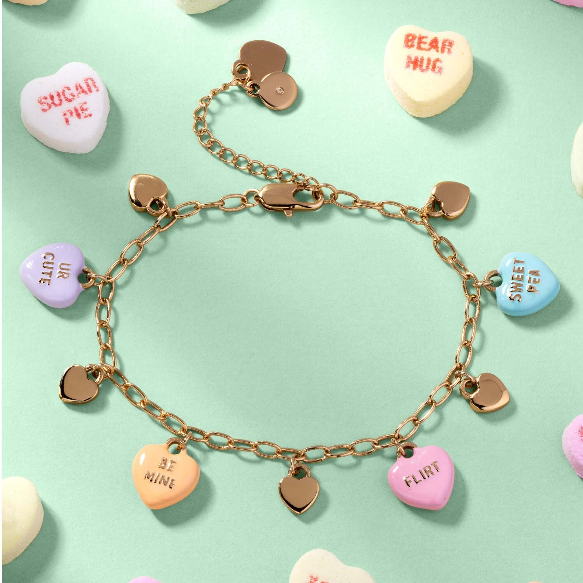 Sweethearts® Multi-Charm Bracelet, Bracelets, $ 58.00, A Moment Of Now™