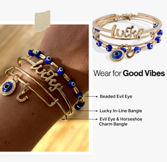 Evil Eye Bangles Set of 3, Bracelets, $ 68.00, A Moment Of Now™