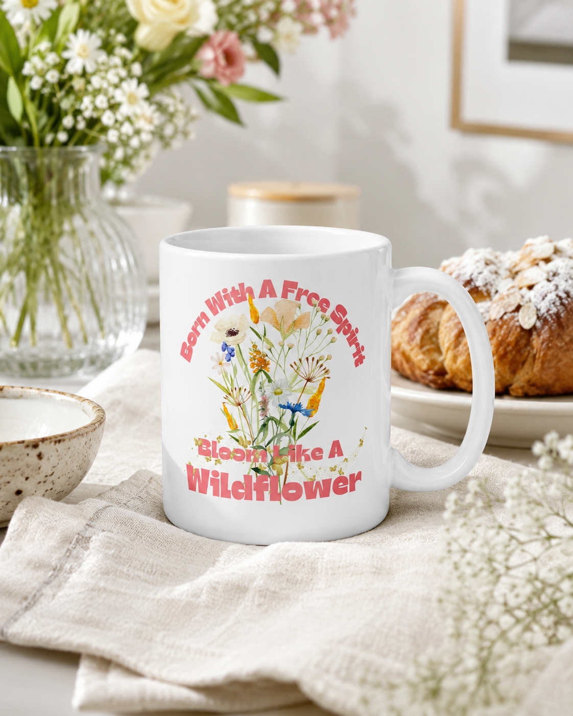 Free Spirit Wildflower Statement Coffee Mug