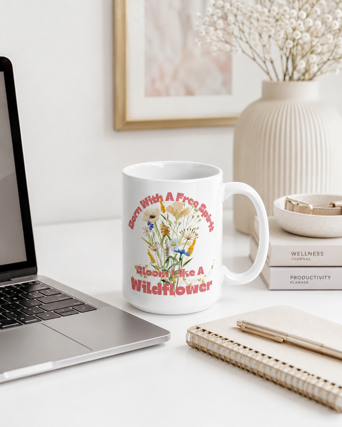 Free Spirit Wildflower Statement Coffee Mug