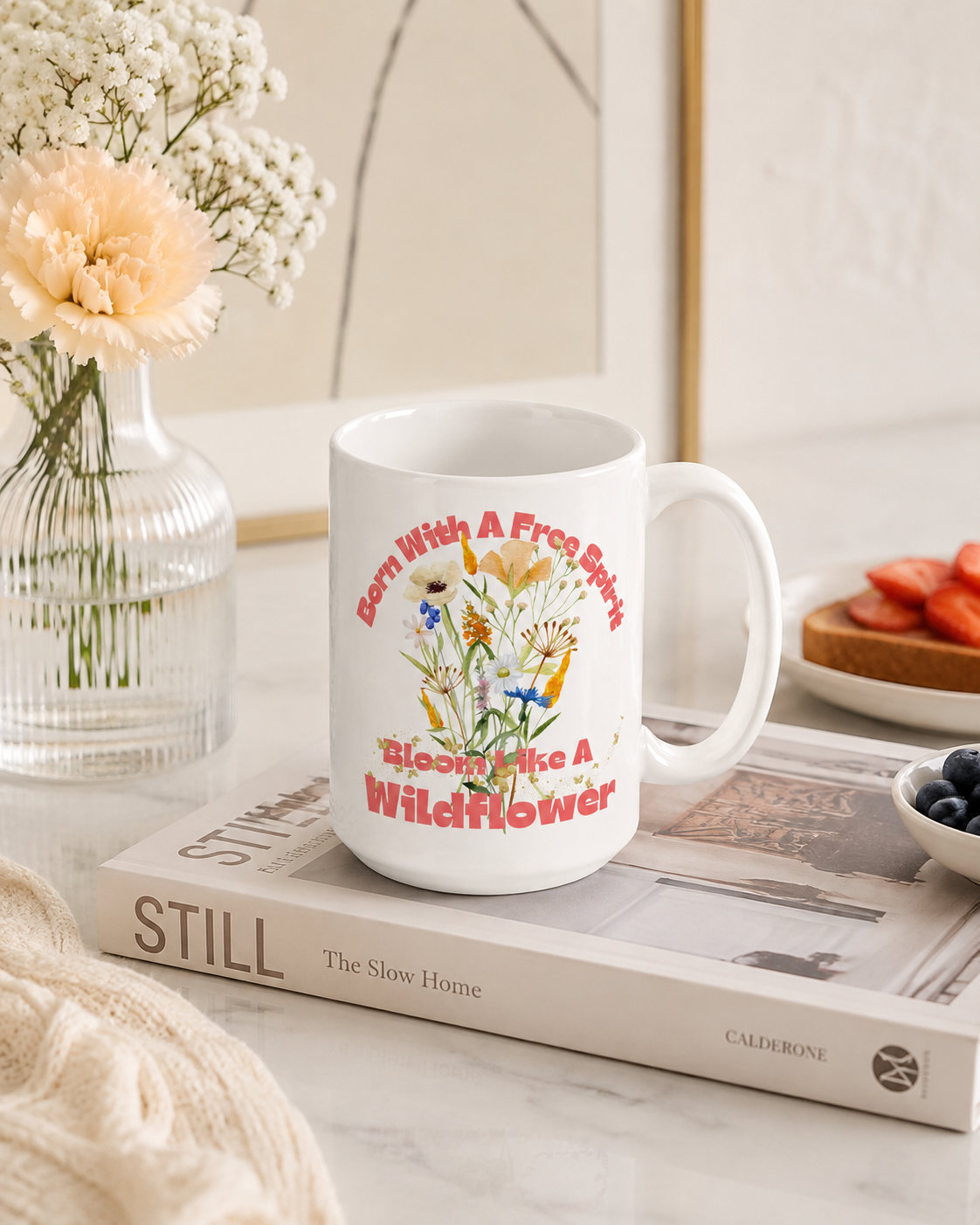 Free Spirit Wildflower Statement Coffee Mug