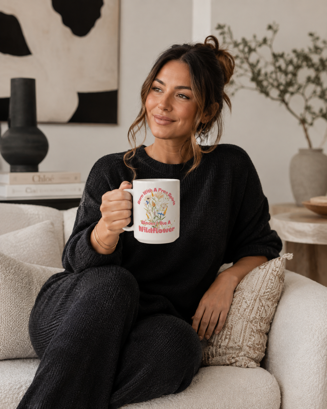 Free Spirit Wildflower Statement Coffee Mug