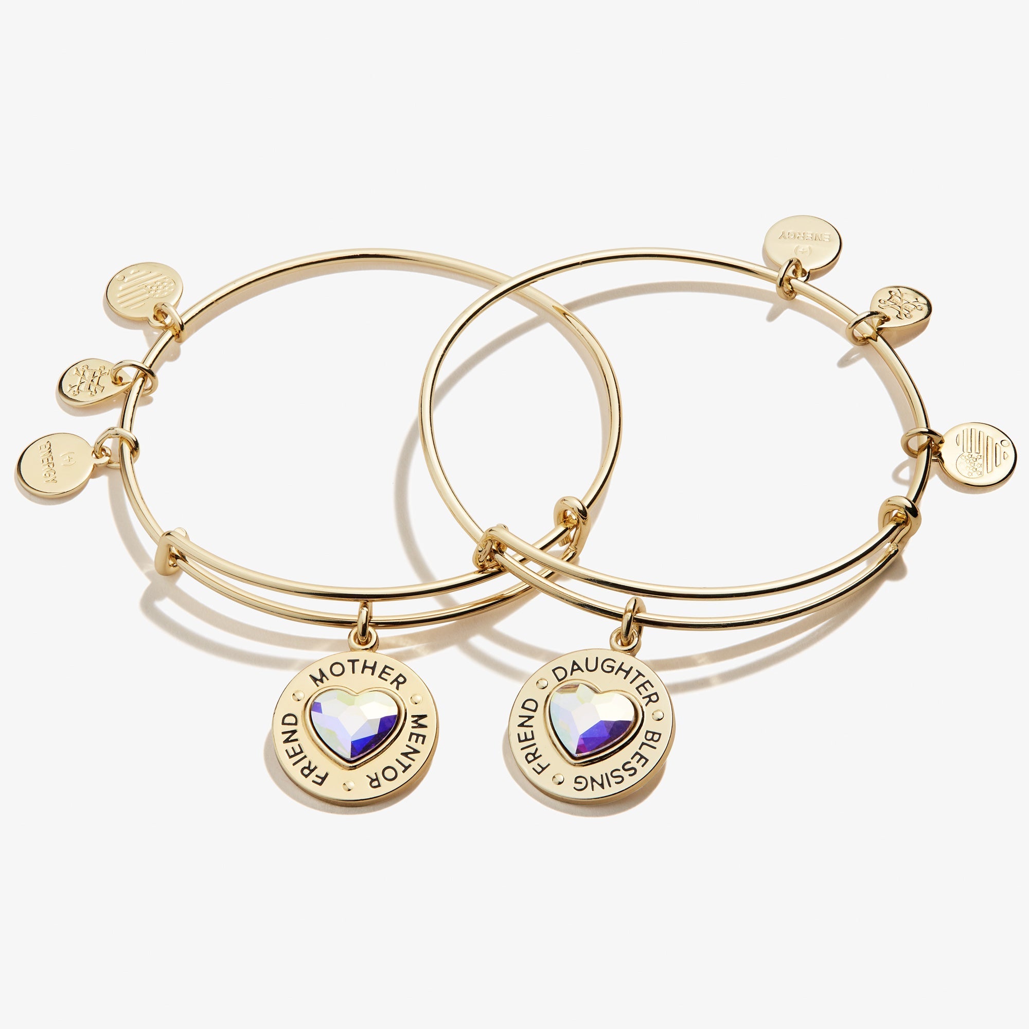 Mother Daughter Charm Bangles, Set of 2, Bracelets, $ 44.00, A Moment Of Now™