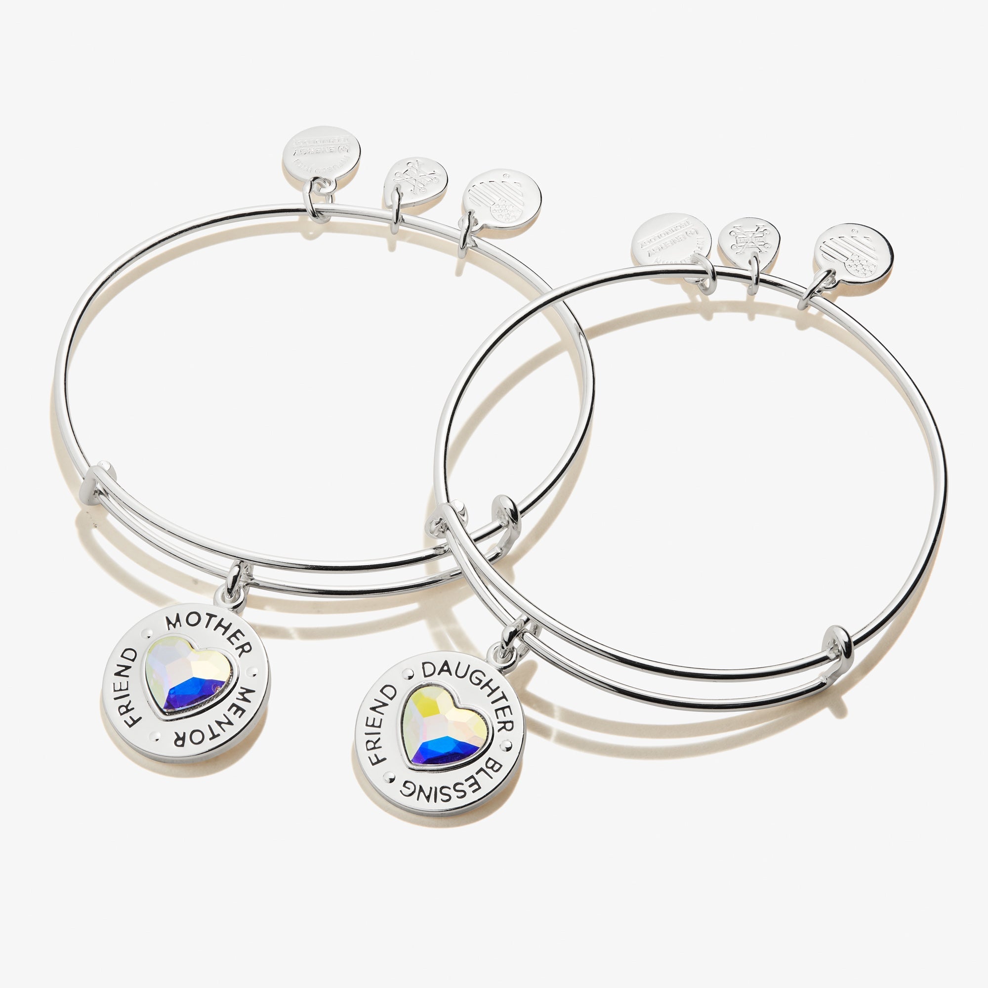 Mother Daughter Charm Bangles, Set of 2, Bracelets, $ 44.00, A Moment Of Now™