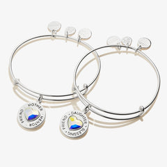 Mother Daughter Charm Bangles, Set of 2, Bracelets, $ 44.00, A Moment Of Now™