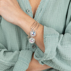 Mother Daughter Charm Bangles, Set of 2, Bracelets, $ 44.00, A Moment Of Now™