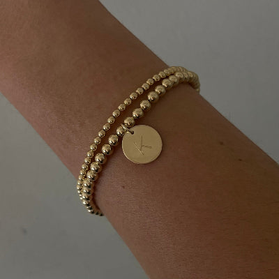 Classic Initial Juno Double Bracelet Stack | 14K Gold Filled, Bracelets, $ 132.00, A Moment Of Now™