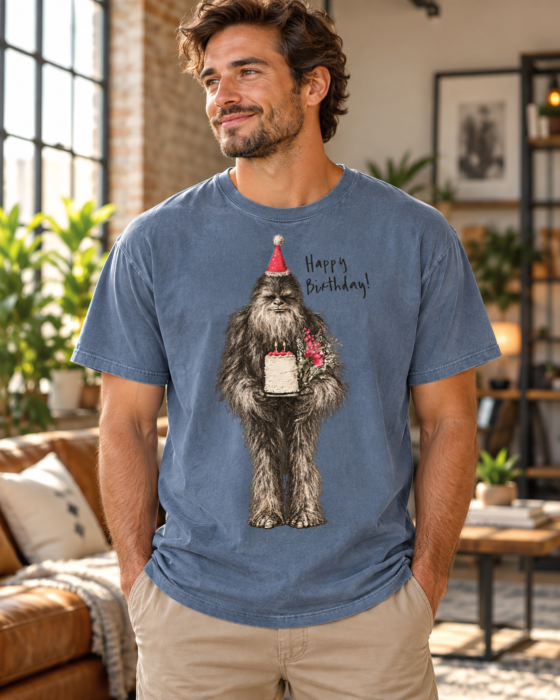 Funny Bigfoot Birthday T-shirt - Birthday Sasquatch Tee
