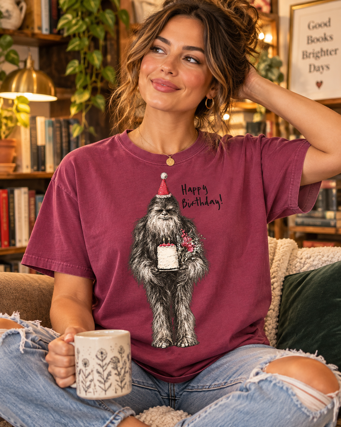 Funny Bigfoot Birthday T-shirt - Birthday Sasquatch Tee