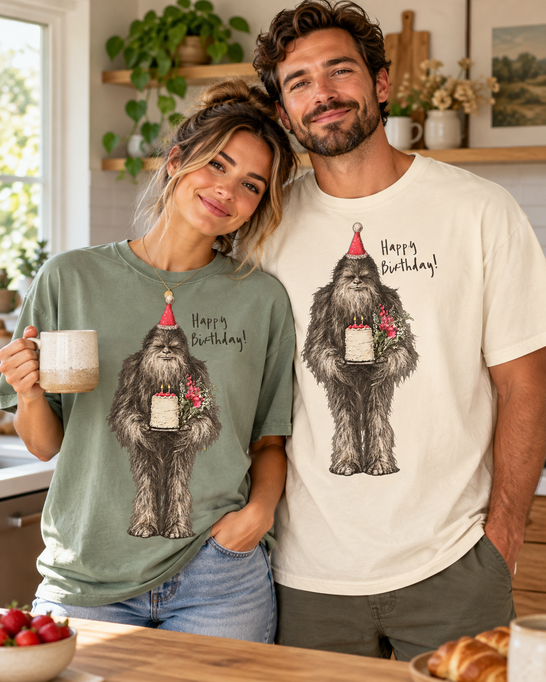 Funny Bigfoot Birthday T-shirt - Birthday Sasquatch Tee