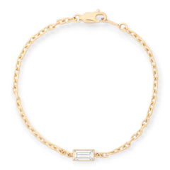 Rectangle Bezel Bracelet | 14K Gold Filled Stone Chain, Bracelets, $ 72.00, A Moment Of Now™