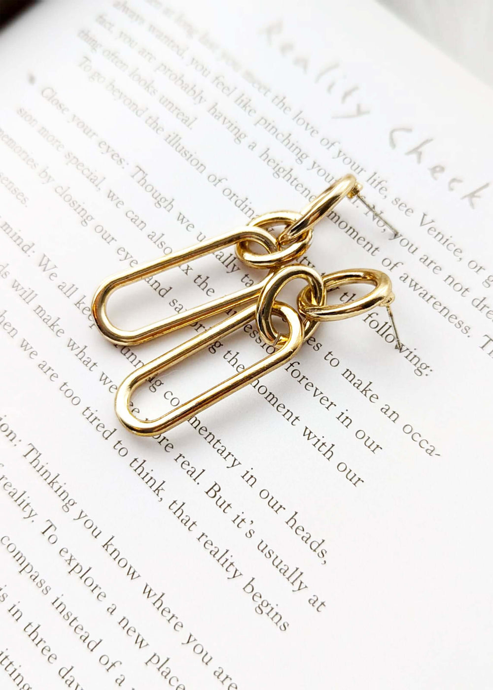 Nivelle Gold Plated Chain Dangle Earrings for Elegant Style, Earrings, $ 10.99, A Moment Of Now™