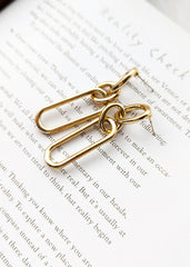 Nivelle Gold Plated Chain Dangle Earrings