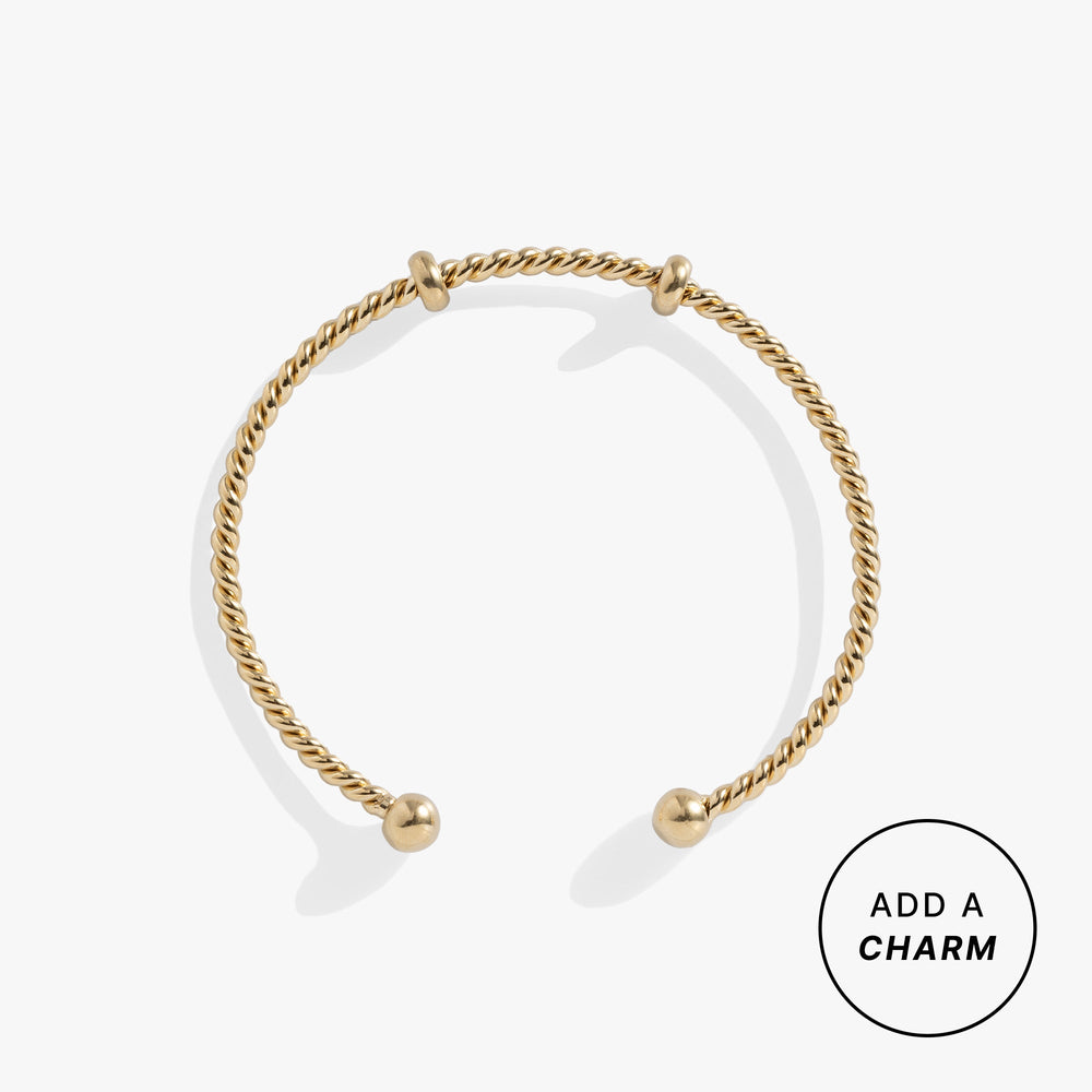 French Rope Charm Bracelet Cuff, Bracelets, $ 28.00, A Moment Of Now™