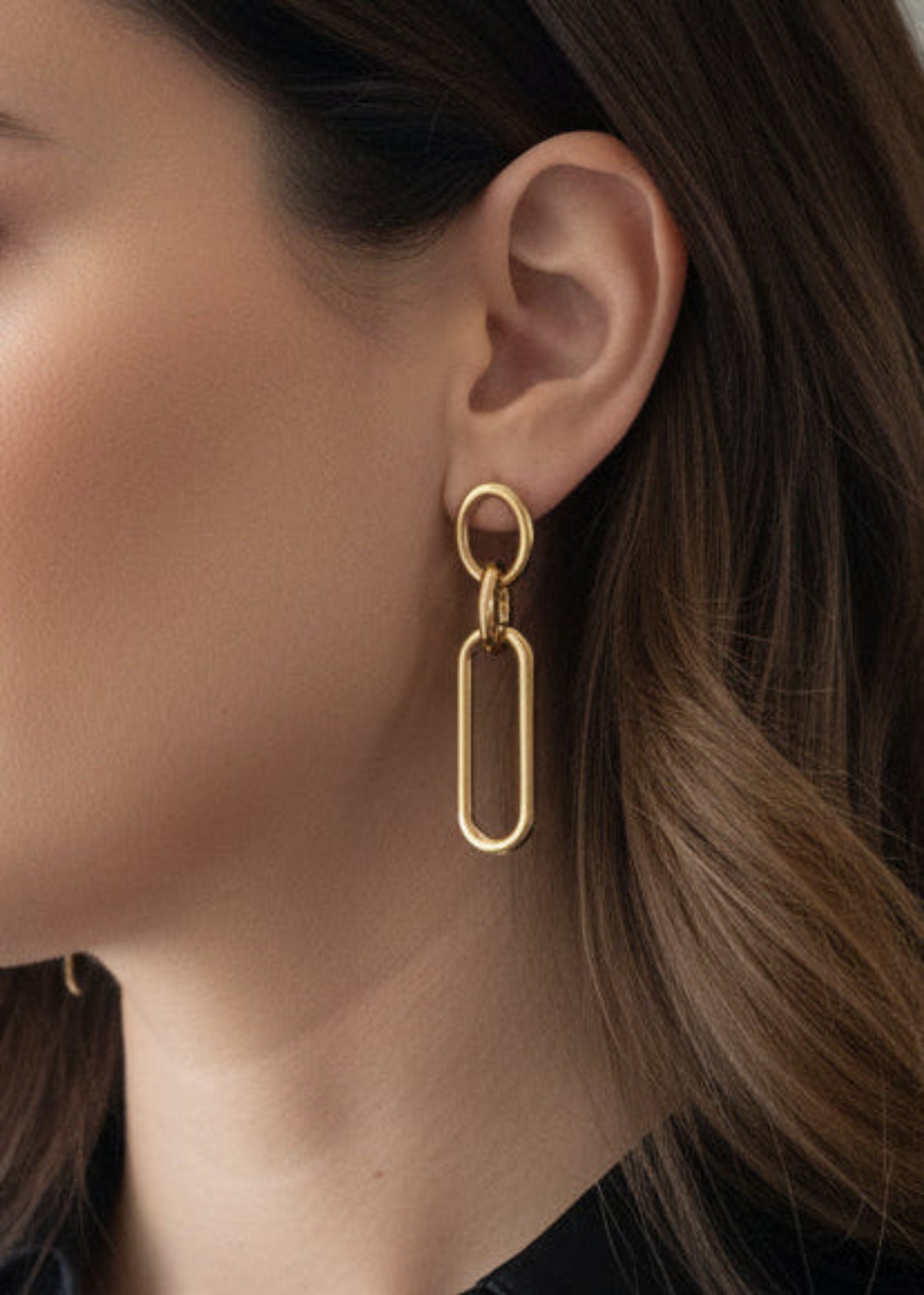 Nivelle Gold Plated Chain Dangle Earrings for Elegant Style, Earrings, $ 10.99, A Moment Of Now™