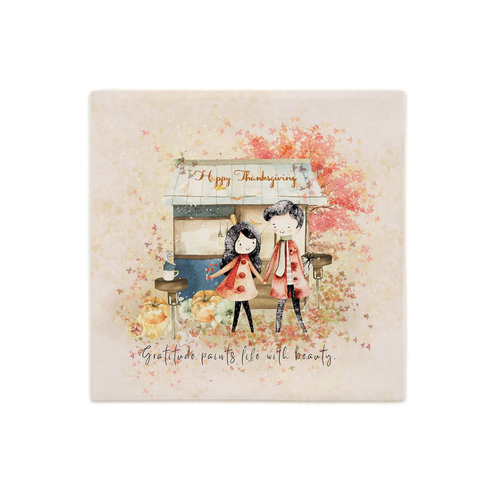 Happy Thanksgiving Gratitude Pillow | Autumn Decor, Throw Pillows, $ 45.00, A Moment Of Now™