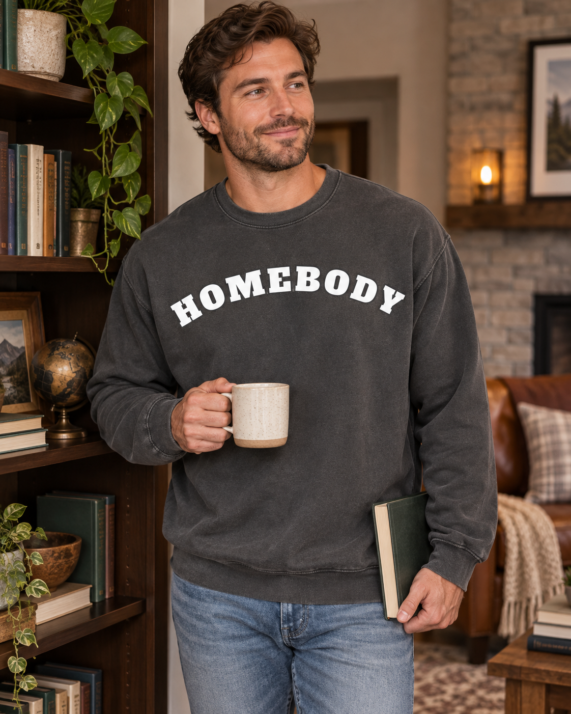 Homebody cozy garment-dyed sweatshirt product photo 9