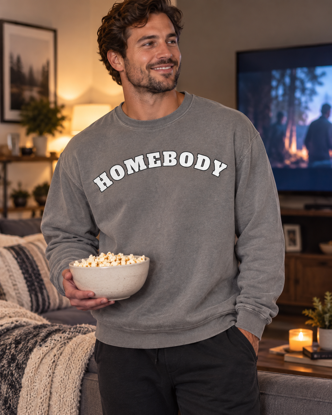 Homebody cozy garment-dyed sweatshirt product photo 8