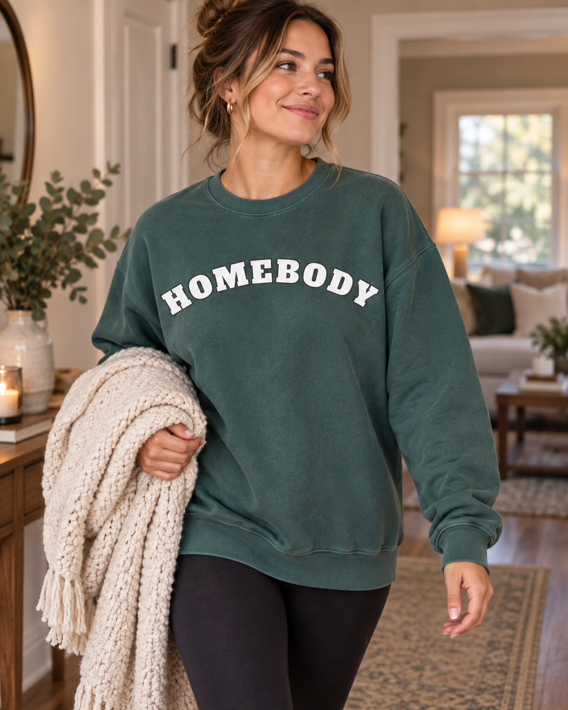 Homebody cozy garment-dyed sweatshirt product photo 4