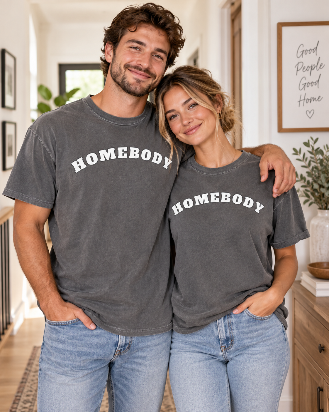 Homebody T-Shirt — Comfort Colors® Graphic Tee, Cozy Loungewear Shirt