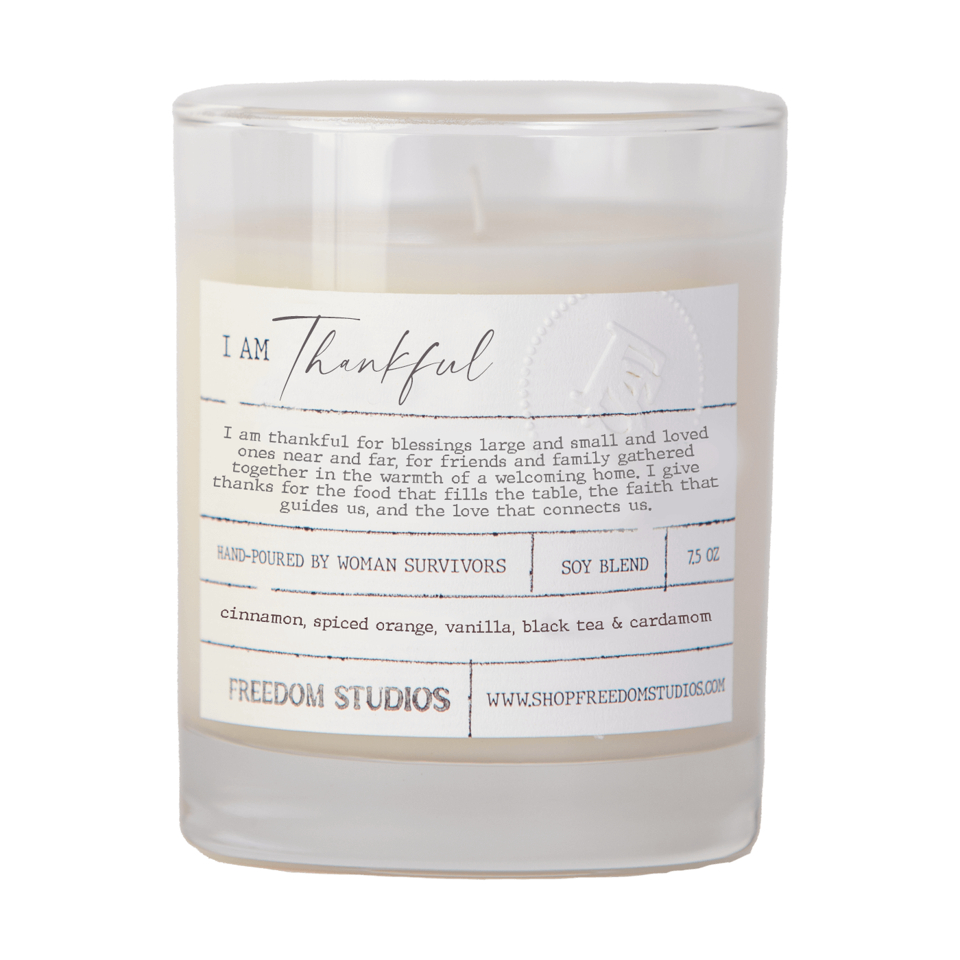 I AM Thankful 7.5 oz Candle