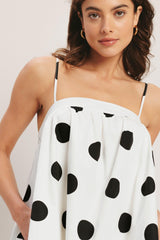 Runway Polka Woven Mini Dress