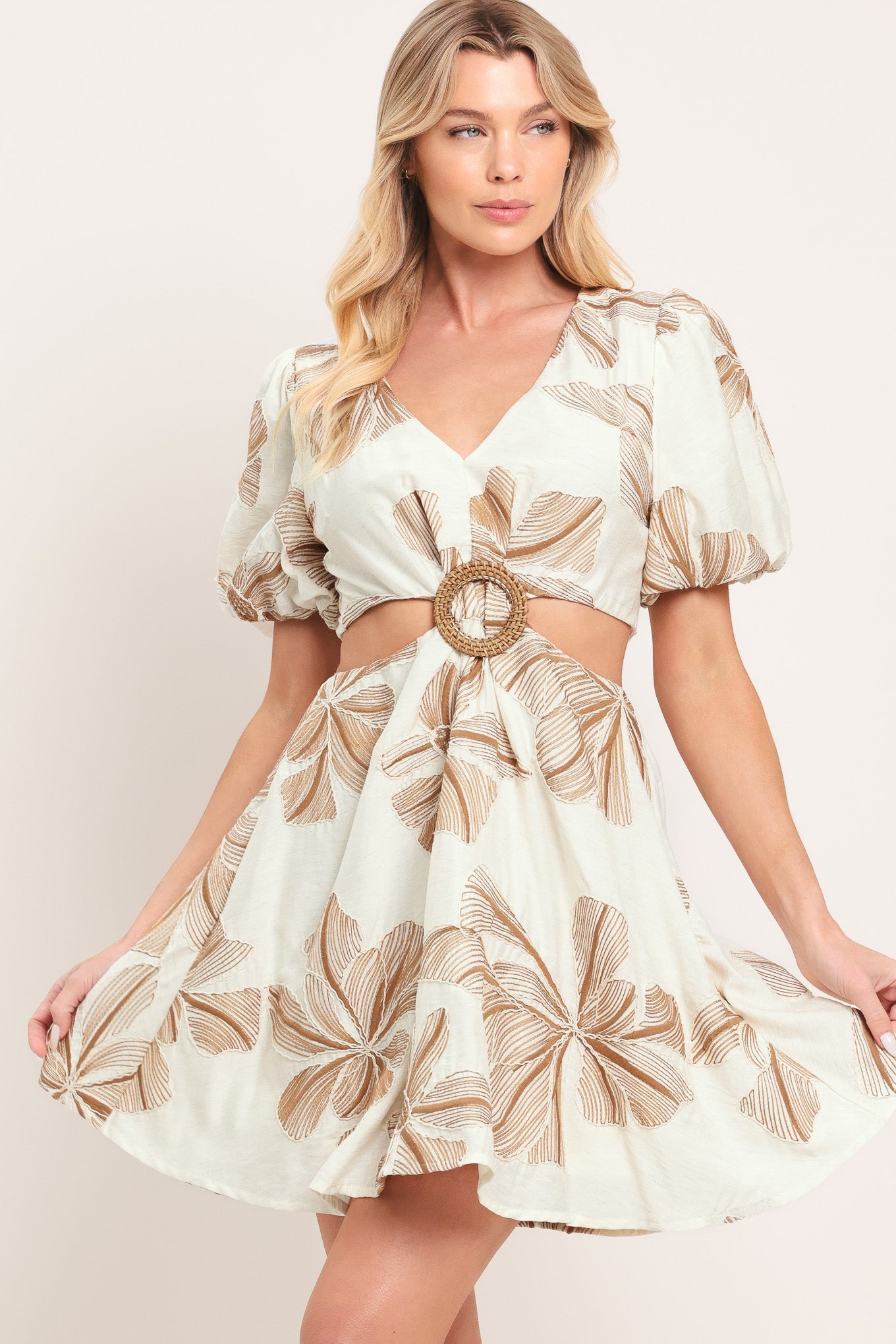 Breeze Bloom Woven Mini Dress, DRESSES, $ 76.00, A Moment Of Now™