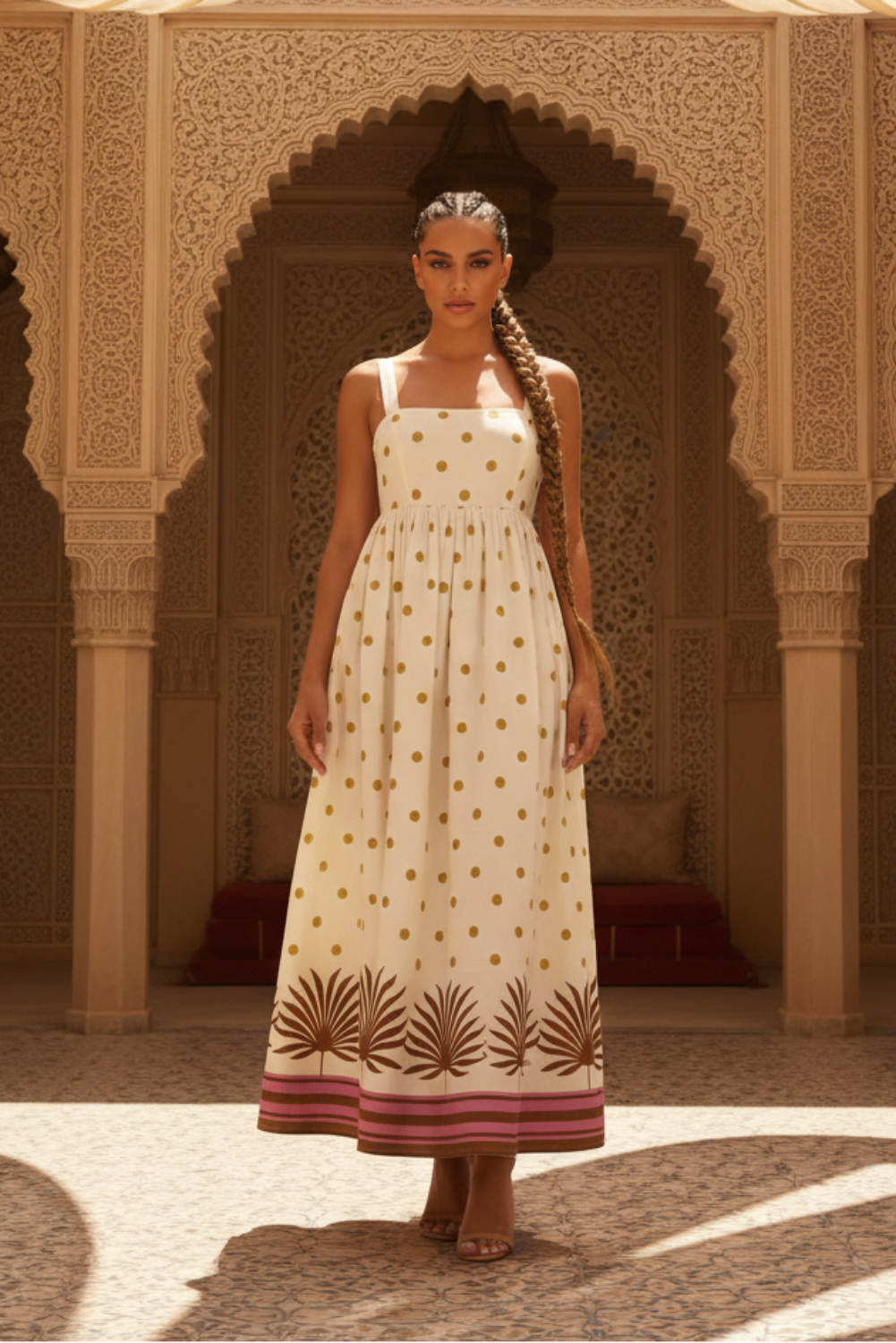 Coconut Grove Woven Midi Dress
