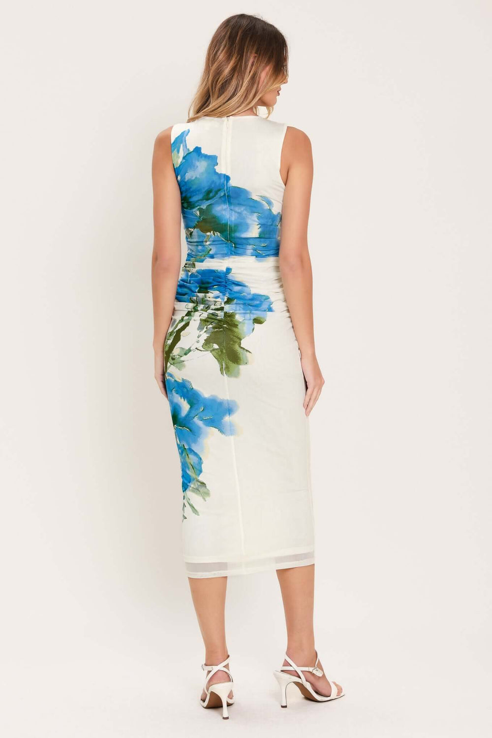 BLUEBELL WHISPER POWER MESH MIDI DRESS | Boutique In USA, DRESSES, $ 70.00, A Moment Of Now™
