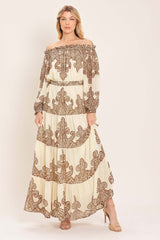 Bella Terra Woven Maxi Dress | Boutique In USA, DRESSES, $ 90.00, A Moment Of Now™