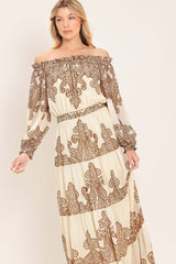 Bella Terra Woven Maxi Dress | Boutique In USA, DRESSES, $ 90.00, A Moment Of Now™
