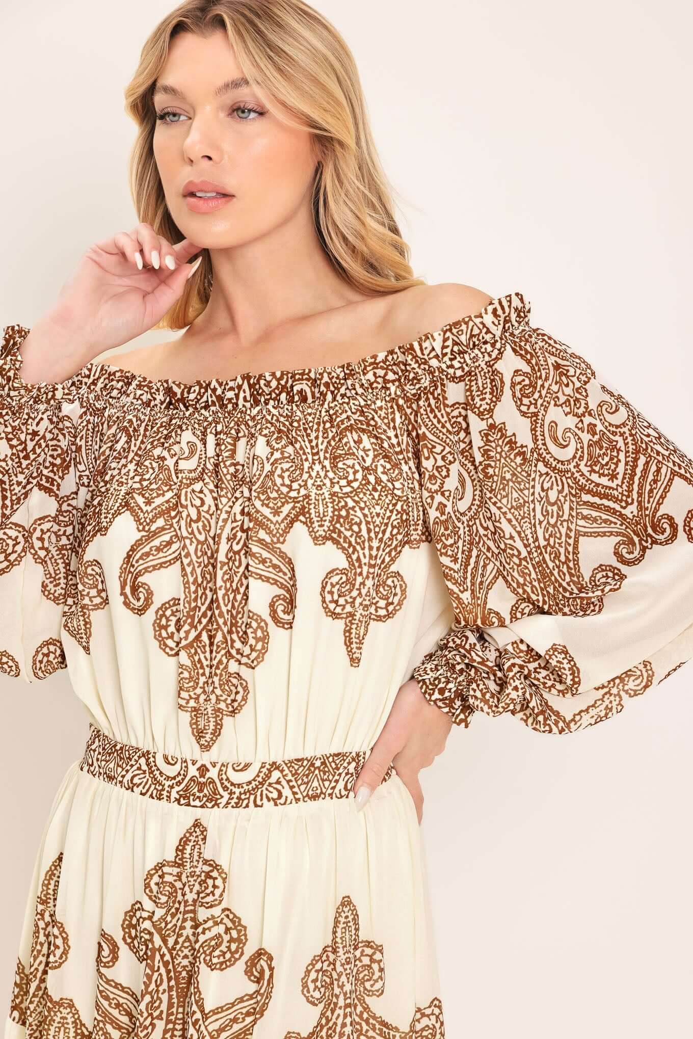 Bella Terra Woven Maxi Dress | Boutique In USA, DRESSES, $ 90.00, A Moment Of Now™