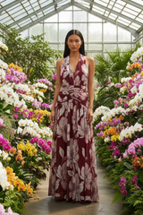 Rosewood Romance Power Mesh Maxi Dress