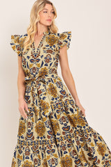 Golden Meadow Woven Midi Dress | Boutique In USA, DRESSES, $ 88.00, A Moment Of Now™