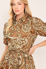 Vintage Paisley Woven Midi Dress | Boutique In USA, DRESSES, $ 82.00, A Moment Of Now™