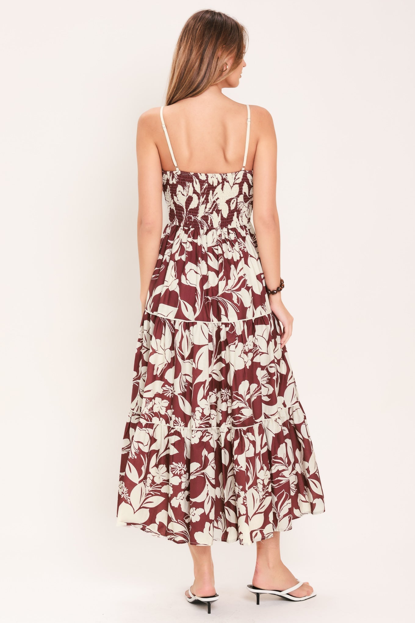 Romance In Wine Woven Midi Dress | Boutique In USA, DRESSES, $ 88.00, A Moment Of Now™