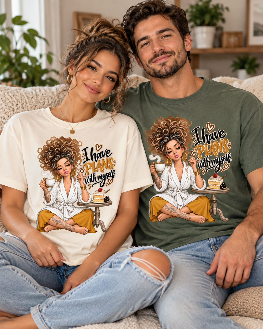 I Have Plans With Myself Relaxed Tee — Self-Care Cozy Shirt
