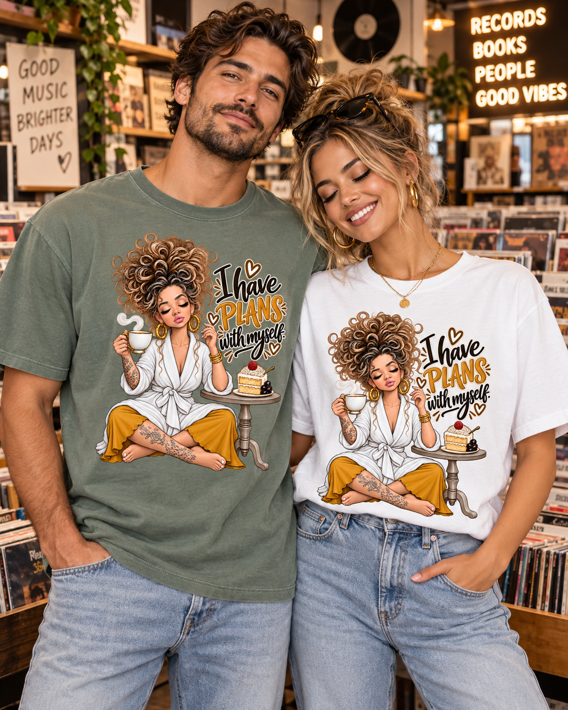 I Have Plans With Myself Relaxed Tee — Self-Care Cozy Shirt