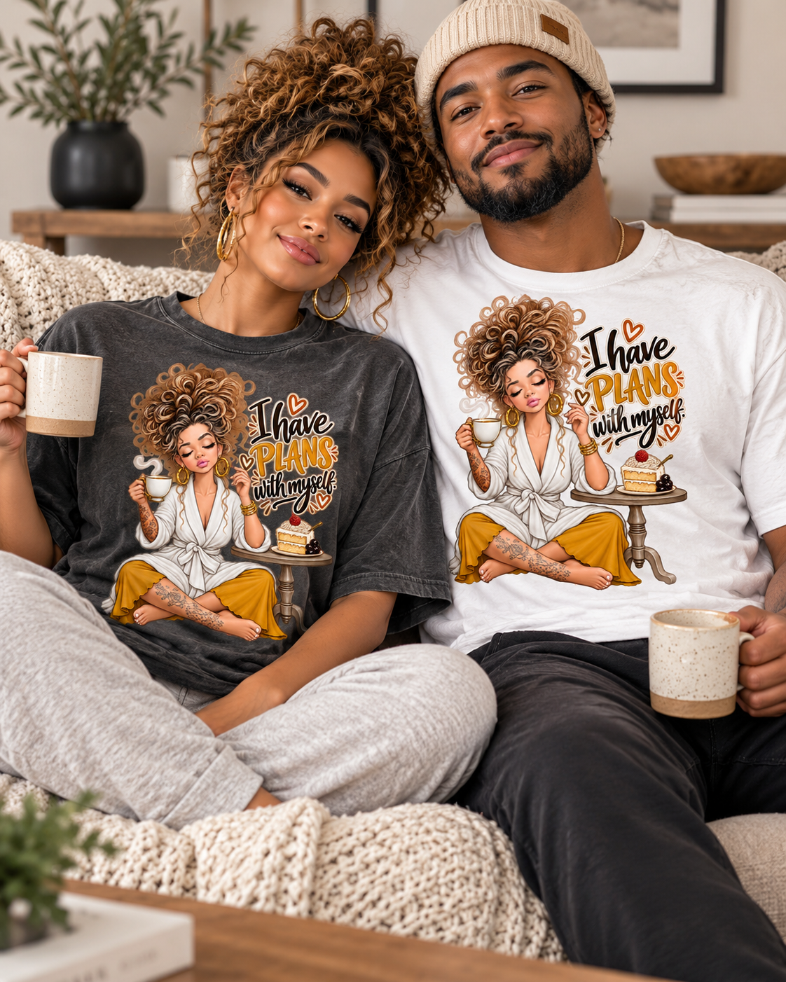 I Have Plans With Myself Relaxed Tee — Self-Care Cozy Shirt
