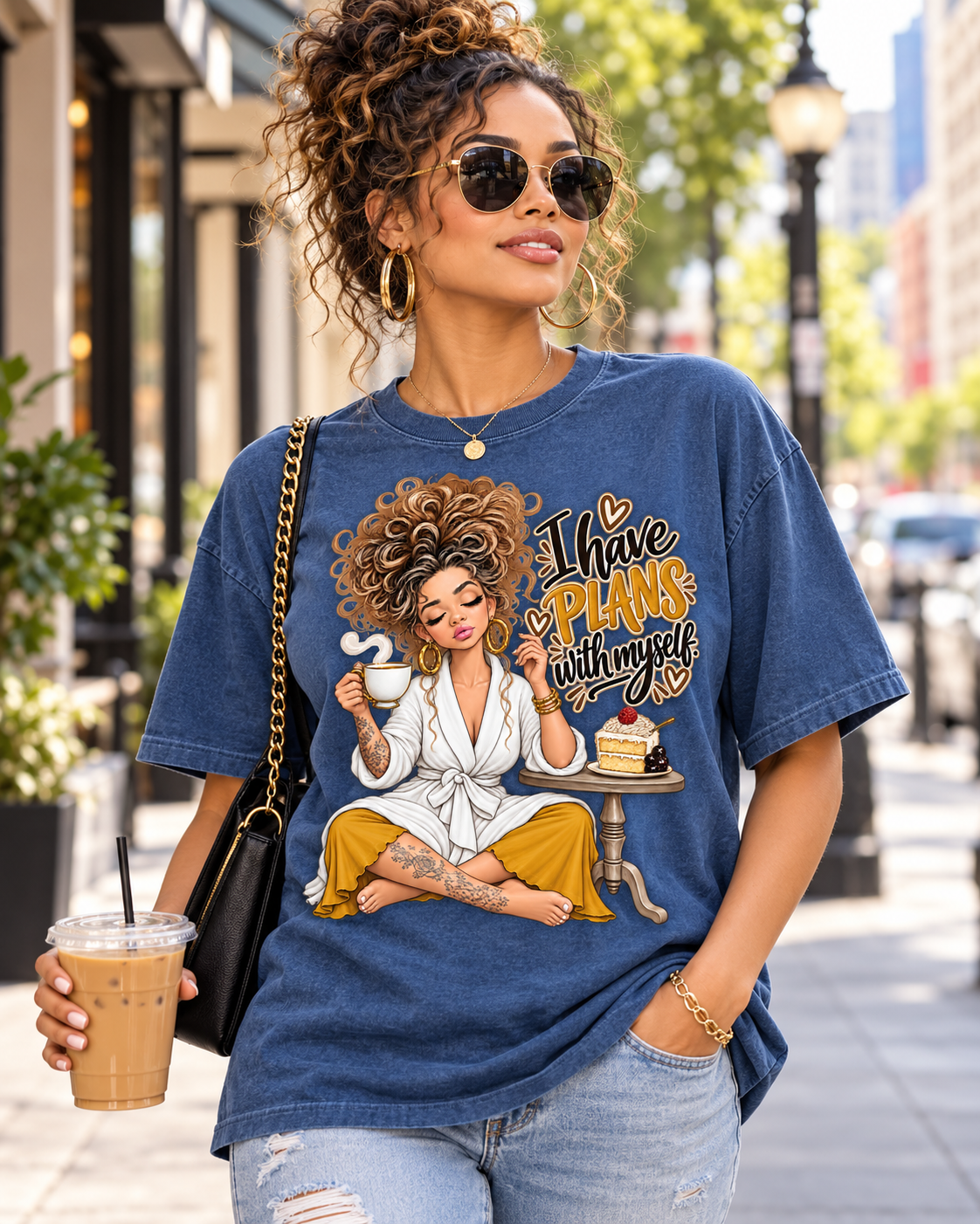 I Have Plans With Myself Relaxed Tee — Self-Care Cozy Shirt