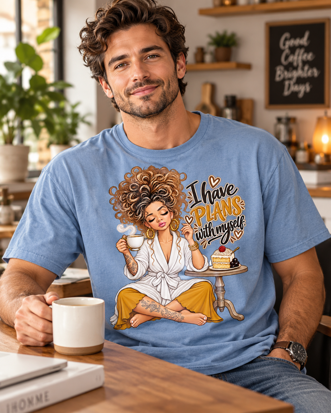 I Have Plans With Myself Relaxed Tee — Self-Care Cozy Shirt