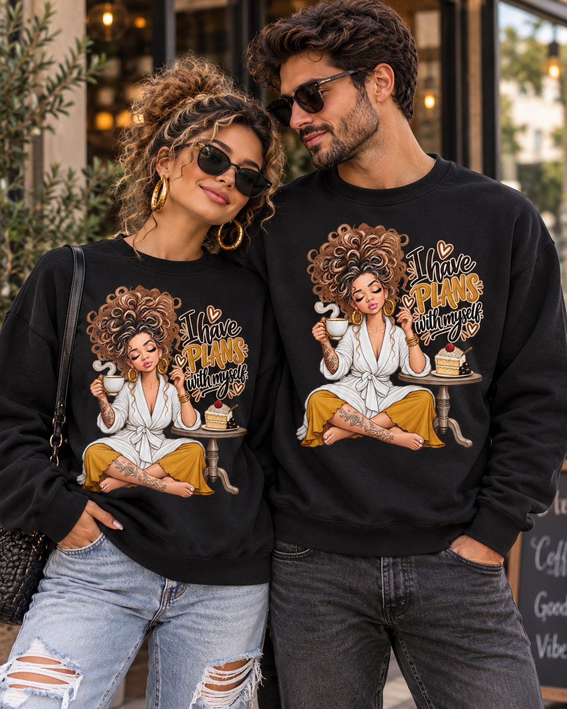 I Have Plans With Myself Sweatshirt — Cozy Self-Care Relaxation Crewneck