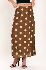 FRENCH GIRL POLKA DOT POWER MESH MIDI SKIRT | Boutique In USA, SKIRTS, $ 70.00, A Moment Of Now™