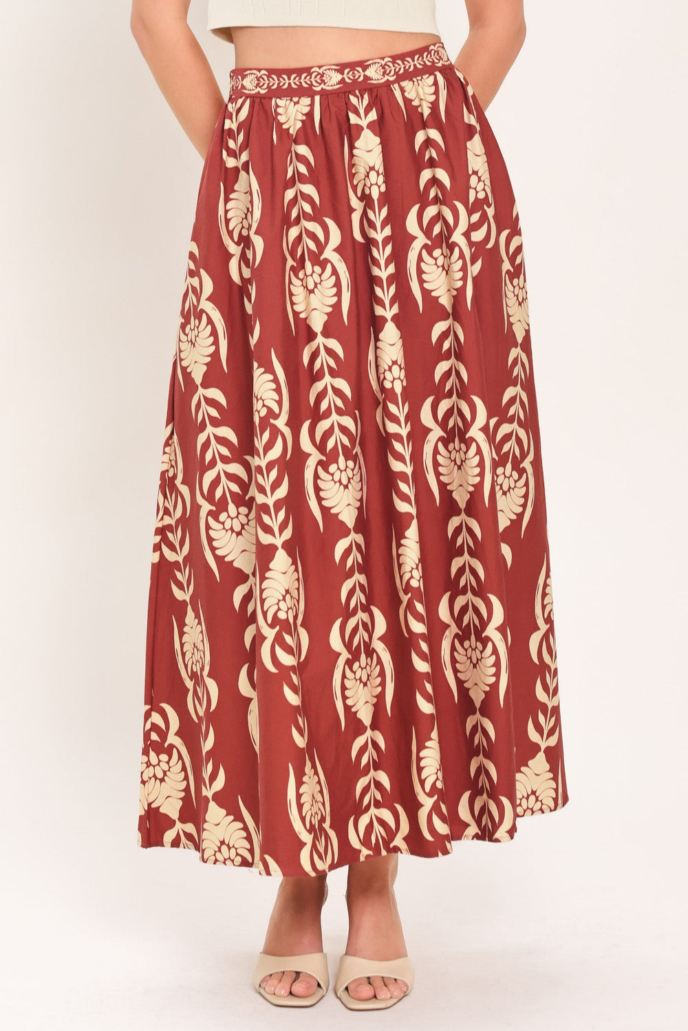 Waikiki Sunset Woven Ankle Shirt | Boutique In USA, SKIRTS, $ 72.00, A Moment Of Now™
