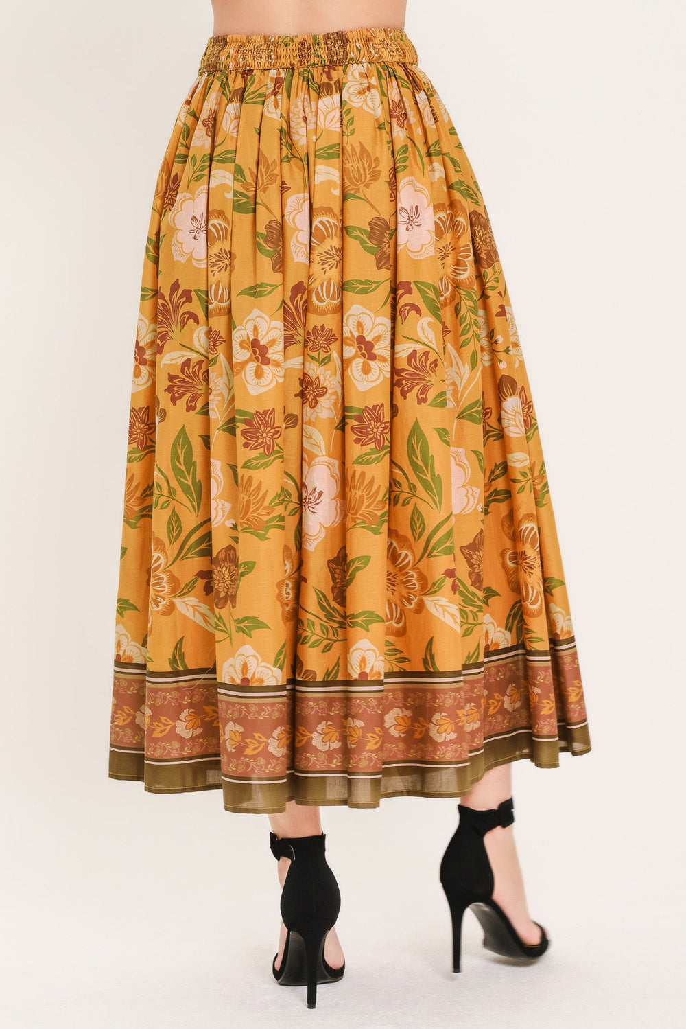 Sunset Garden Woven Full Midi Skirt | Boutique In USA, SKIRTS, $ 78.00, A Moment Of Now™