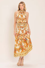 Antique Bloom Woven Midi Circle Skirt | Boutique In USA, SKIRTS, $ 70.00, A Moment Of Now™