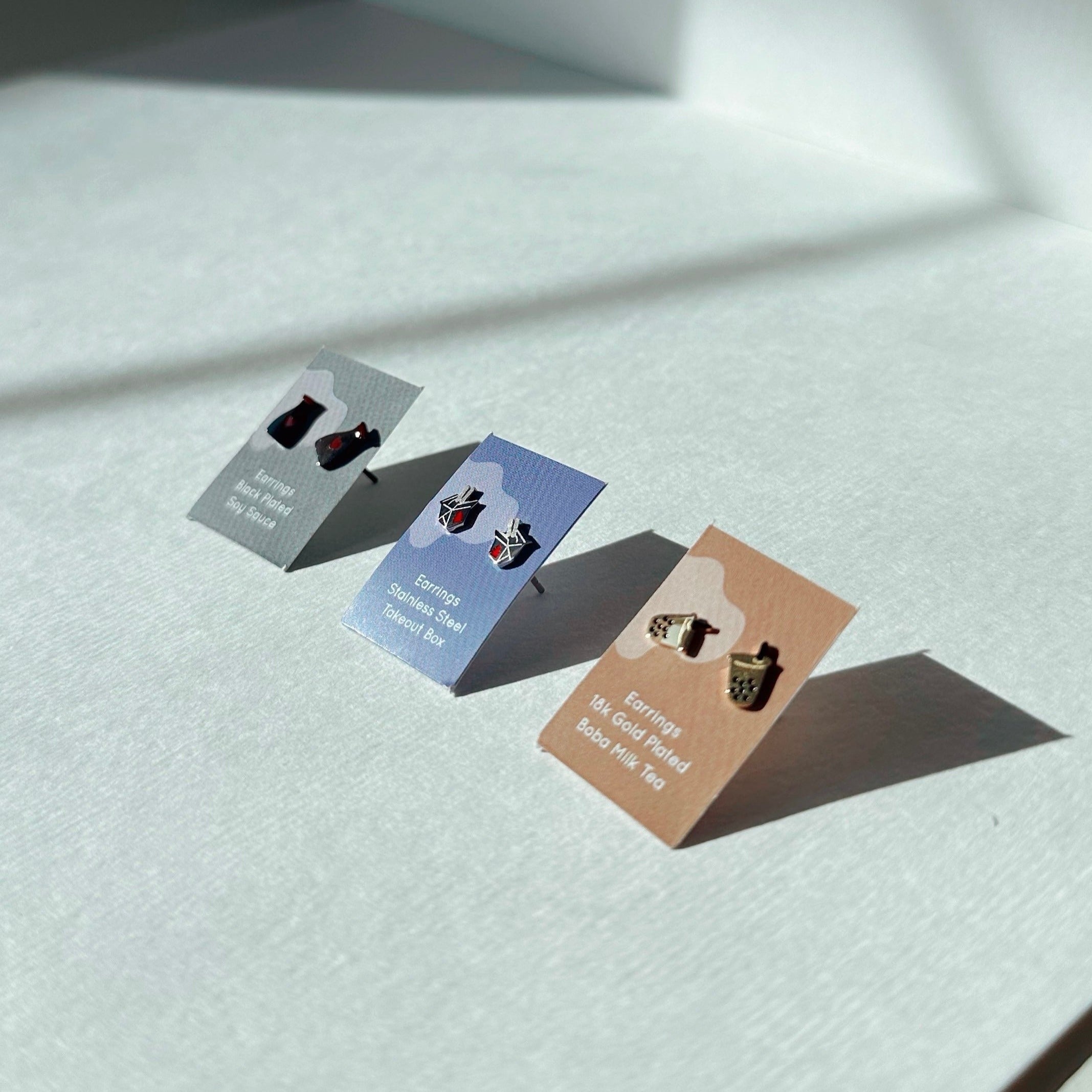 Yogurt Drink Earring Studs - Hypoallergenic Asian Inspired Studs