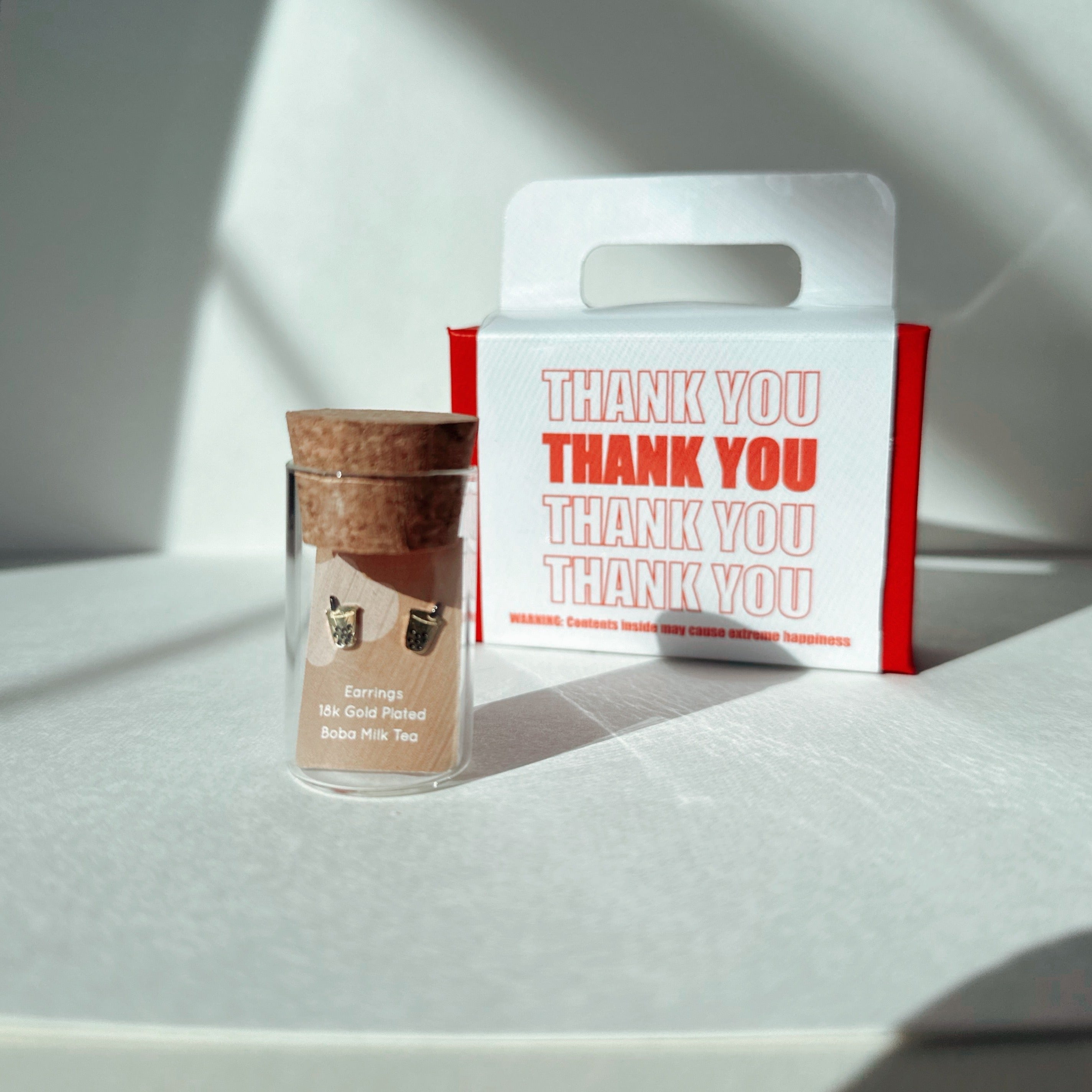 Yogurt Drink Earring Studs - Hypoallergenic Asian Inspired Studs