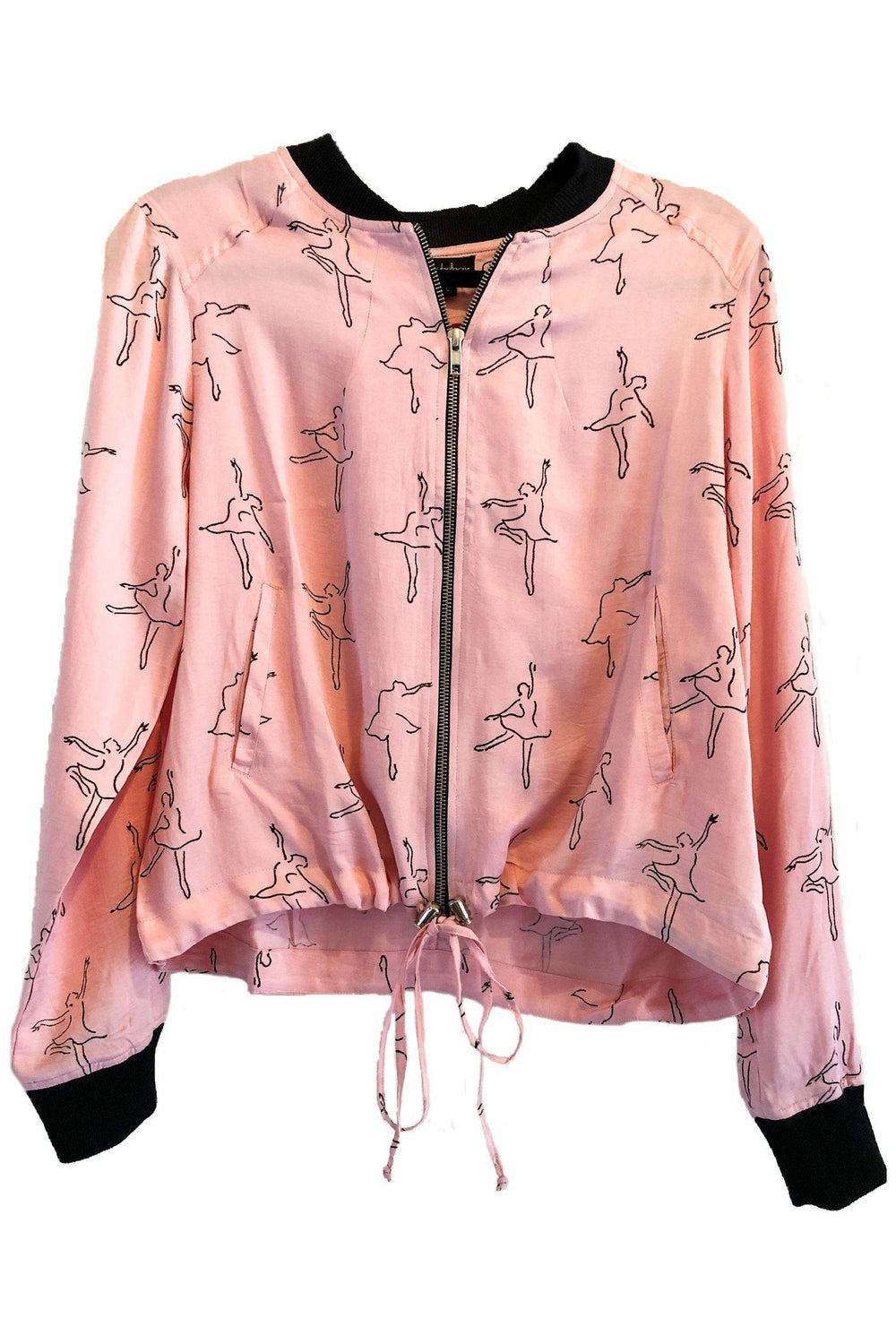 Dancing Ballerina Bomber in Pink + Black | Boutique In USA, Jackets, $ 98.00, A Moment Of Now™